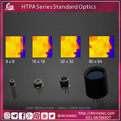 سنسور های عکس برداری مادون قرمز 8X8 تا 80X64 پیکسل
