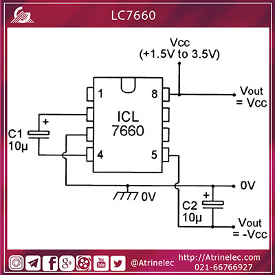 ای سی مبدل ولتاژ ICL7660