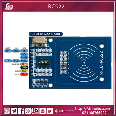 معرفی ماژولRFID با شماره  RC522 